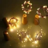 Outdoor Solar String Light LED Solar Garden Light 6pcs 2M 20LED Solar Powered Wine Bottle Cork Shaped LED Copper Wire String Festival Outdoor Fairy Garland Lights