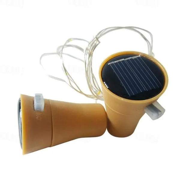 Outdoor Solar String Light LED Solar Garden Light 6pcs 2M 20LED Solar Powered Wine Bottle Cork Shaped LED Copper Wire String Festival Outdoor Fairy Garland Lights