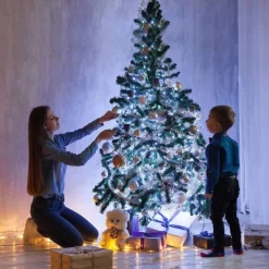 Outdoor Solar String Lights 100M 800LED 50M 500LED Upgraded Fairy Christmas String Lights Ambiance Lighting for Outdoor Patio Lawn Remote Control Memory Function IP65 Waterproof Garden Light