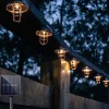Outdoor Solar String Lights - Waterproof 3M & 5M Wrought Iron House Fairy Lights with Remote Control for Christmas, Holiday Party Decorations