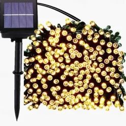 Outdoor Solar String Light 22M 200LED Solar LED String Light Outdoor String Lights 8 Function Fairy Lights Outdoor Waterproof Garden Lawn Courtyard Christmas Decoration Light LED Solar Garden Light
