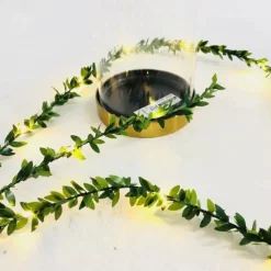 Outdoor Solar String Light Outdoor Waterproof Solar Leaf 5M 50LEDs Fairy String Lghts Christmas Wedding Garden Patio Decoration LED Solar Garden Light