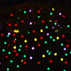 Outdoor Solar String Light Solar LED String Lights Matte Bulb Warm White Colorful White 8 Mode Outdoor Waterproof 7M 50LEDs Fairy Lights Christmas Wedding Holiday Decoration Lights Garden Light