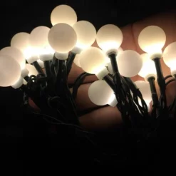 Outdoor Solar String Light Solar LED String Lights Matte Bulb Warm White Colorful White 8 Mode Outdoor Waterproof 7M 50LEDs Fairy Lights Christmas Wedding Holiday Decoration Lights Garden Light