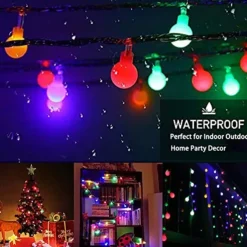 Outdoor Solar String Light Solar LED String Lights Matte Bulb Warm White Colorful White 8 Mode Outdoor Waterproof 7M 50LEDs Fairy Lights Christmas Wedding Holiday Decoration Lights Garden Light