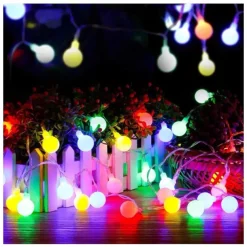 Outdoor Solar String Light Solar LED String Lights Matte Bulb Warm White Colorful White 8 Mode Outdoor Waterproof 7M 50LEDs Fairy Lights Christmas Wedding Holiday Decoration Lights Garden Light