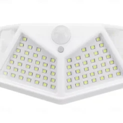 Outdoor Solar Wall Lamp with Motion Sensor, 100 LEDs, 3 Modes, 270° Lighting Angle, IP67 Waterproof for Garage, Fence, Deck & Courtyard 2/4PCS