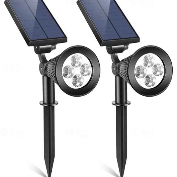 Outdoor Solar Wall Lights IP65 Waterproof Lawn Ground Lamp RGB Changing 4 LED Beads Landscape Spotlights Garden Lawn Yard Decoration Outdoor Light