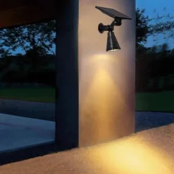 Outdoor Solar Wall Lights IP65 Waterproof Lawn Ground Lamp RGB Changing 4 LED Beads Landscape Spotlights Garden Lawn Yard Decoration Outdoor Light