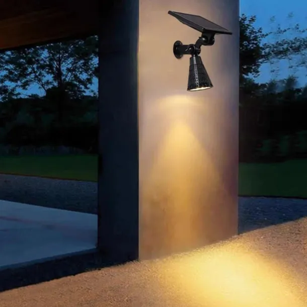 Outdoor Solar Wall Lights IP65 Waterproof Lawn Ground Lamp RGB Changing 4 LED Beads Landscape Spotlights Garden Lawn Yard Decoration Outdoor Light