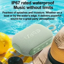 Outdoor Sports Cycling Portable 360 Surround Sound Bluetooth Speakers Mini Waterproof Wireless Car Subwoofer Long Battery Life