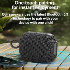 Outdoor Sports Cycling Portable 360 Surround Sound Bluetooth Speakers Mini Waterproof Wireless Car Subwoofer Long Battery Life