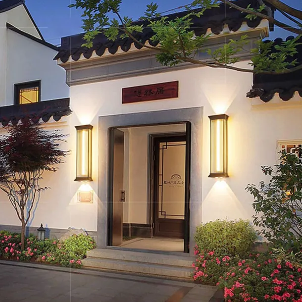 Outdoor Wall Lamp 50/70cm Modern and Simple Outdoor Waterproof Stainless Steel Acrylic 1PCS LED Hanging Wall Lamp, Suitable for Communities, Villas, Courtyards, Hotels, Gardens Wall Sconce