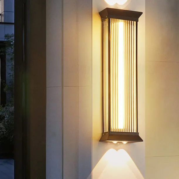 Outdoor Wall Lamp 50/70cm Modern and Simple Outdoor Waterproof Stainless Steel Acrylic 1PCS LED Hanging Wall Lamp, Suitable for Communities, Villas, Courtyards, Hotels, Gardens Wall Sconce