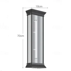 Outdoor Wall Lamp 50/70cm Modern and Simple Outdoor Waterproof Stainless Steel Acrylic 1PCS LED Hanging Wall Lamp, Suitable for Communities, Villas, Courtyards, Hotels, Gardens Wall Sconce