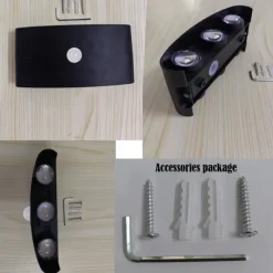 Outdoor Wall Light LED Motion Sensor Wall Sconce Light 8W Up Down Aluminium Modern Indoor Wall Lamps for Living Room Bedroom Corridor Hallway