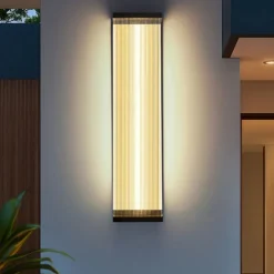 Outdoor Wall Lights, LED Fence Lights IP65 Waterproof Warm/White/Nautral Light Sconce Decorative Fixture With Hardwired For Villa Gate Balcony Yard Exterior Lamp