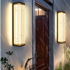 Outdoor Wall Lights, LED Fence Lights IP65 Waterproof Warm/White/Nautral Light Sconce Decorative Fixture With Hardwired For Villa Gate Balcony Yard Exterior Lamp