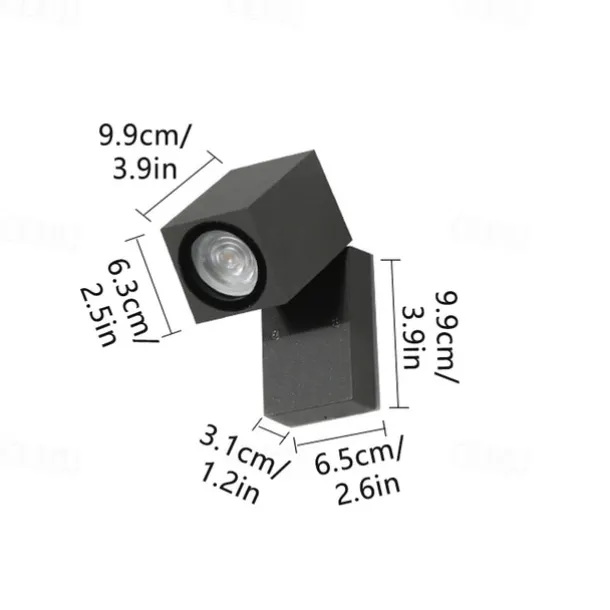 Outdoor Wall SconceMotion Sensor Adjustable Waterproof IP65 Wall Fixture Lighting Aluminum LED Exterior Sconce for Indoor Outdoor Patio Porch 110-240V