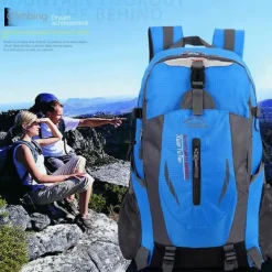Outdoor Waterproof Nylon Backpack for Hiking, Travel, and School - Durable and Spacious for Students, Back to School