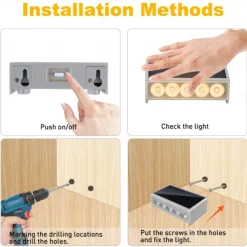 Outdoor Waterproof Solar Wall Lamp - Warm White & White Light 5 LEDs for Balcony, Steps, Deck, Porch and Fence Lighting 1pc