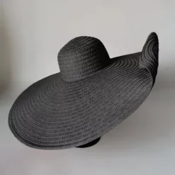 Oversized Brim Sun Hat, Women Elegant Breathable Straw Hats Outdoor Easter Beach Travel Sunscreen Cap Valentines Gifts