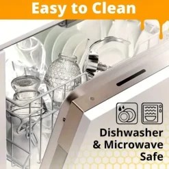 8oz Capacity Honey Dispenser with No-Drip Maple Syrup & Honey Comb Shaped Pot - Perfect for Home Storage!