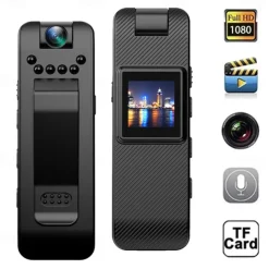 1080P Full HD Mini Camera Infrared Night Vision with LED Screen Small Bodycam Smart Security Sports DV Camcorder Car DV