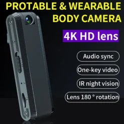 1080P HD Video Recorder Mini Hidden Camera Clip IR Night Cam Back Clip Body DV RDV DVR Video Surveillance Camcorder Loop Recording