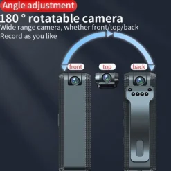 1080P HD Video Recorder Mini Hidden Camera Clip IR Night Cam Back Clip Body DV RDV DVR Video Surveillance Camcorder Loop Recording