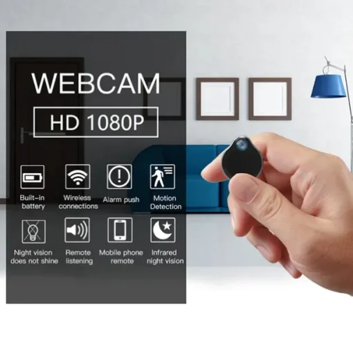 1080P Wearable Pendant Necklace Mini Mirco Wifi P2P IP Camera DV Remote Wireless Camcoder With Night Vision Motion Detection Cam