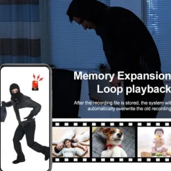 1080P Wireless CCTV IP Camera Surveillance, Night Vision Home Security Camera with 2 Way Audio NO CARD