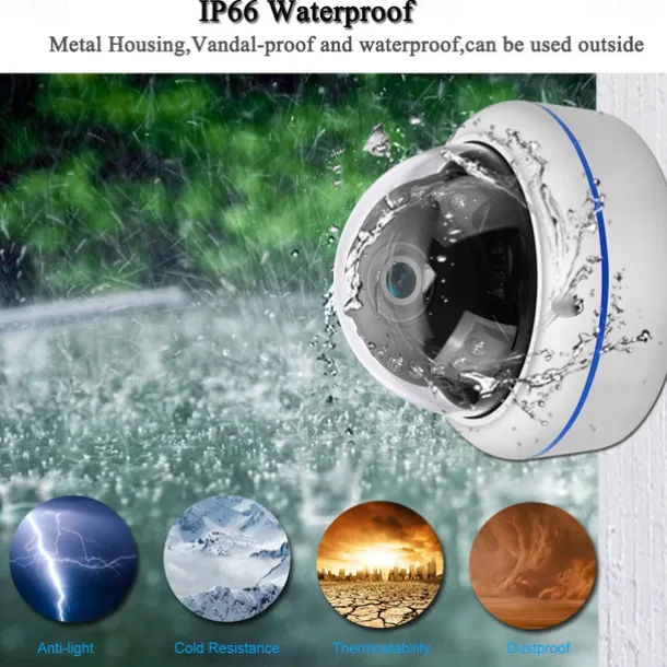 1080P Wireless IP Camera 5X Zoom Outdoor IR Speed Dome CCTV Security