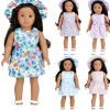 5Pack American Doll Clothes Dress Gift for 18 inch Doll Clothes and Accessories(WITHOUT DOLL)