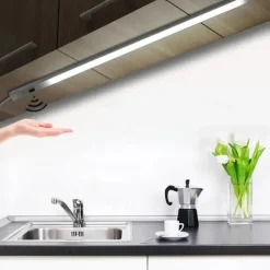 2Pack Cabinet Lights USB Powered Smart LED Kitchen Light Hand Sweep Sensor Light High Brightness Backlight for Cabinet Wardrobe Drawer Sensor Light 30/40cm
