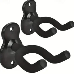 2Pack Guitar Hangers, Metal Wall Mounted Guitar Hook For Folk Music, Bass, Electric Guitar, Classical Guitar
