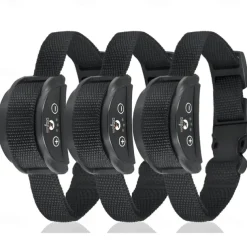 Pack of 3 Dog Bark Collar Barking Training Collar Waterproof & Rechargeable Automatic Shock Control Prong Collar with Beep & Shock for Small Medium Large Dogs