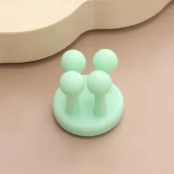 1-Pack Silicone Toothbrush Holders - Multi-Function Waterproof Self-Adhesive Wall Hooks for Bathroom, Kitchen, Living Room, and Office