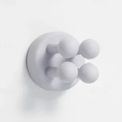 1-Pack Silicone Toothbrush Holders - Multi-Function Waterproof Self-Adhesive Wall Hooks for Bathroom, Kitchen, Living Room, and Office