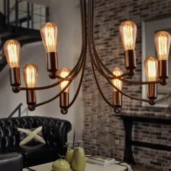 6-Pack 40W Edison Light Bulbs ST58 Filament Vintage Bulb Antique Style Incandescent Light Bulbs - AC220/110V E26/E27 Base -Clear Glass- Tear Drop Top Lamp for Chandeliers Wall Sconces Pendant Lighting
