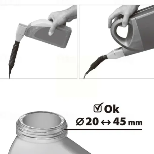 2Pack-Car Refueling Funnel Telescopic Hose Plastic Funnel Filter Transfer Tool Motorcycle Gasoline Engine Oil Filling Catheter Tools