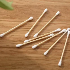 3Packs/300pcs Cotton Swab Double-End Wooden Swab Cotton Swab Cotton Swab Ear Tampon Baseball Makeup Removal Cotton Swab