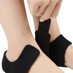 1pair Heel Brace With Hook And Loop Fastener Breathable Heel Cushions Heel Cups With Gel Pads For Women Men