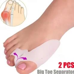 1pair Silicone Toe Corrector Hallux Valgus Buffer Toe Separator For Men And Women