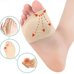 1pair Unisex Metatarsal Pads Thick Breathable Ball Of Foot Cushions