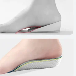 1Pair/pack Invisible Height Increasing Insole Orthopedic Arch Support Insole Soft Elastic Light Weight for Men Women Shoes Pads
