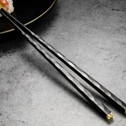 5Pairs Chopsticks Alloy Chopsticks Set Japanese Style Chopsticks