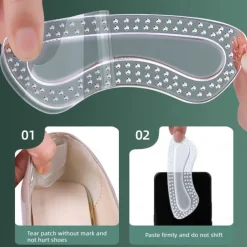5Pairs Gel Shoe Insoles Feet Care Cushion Anti-Wear Adhesive High Heel Pad Women Liner Grips Protector Stickers Pain Relief GEL Heel Protectors Products Non Slip Shoe Pads for High Heels