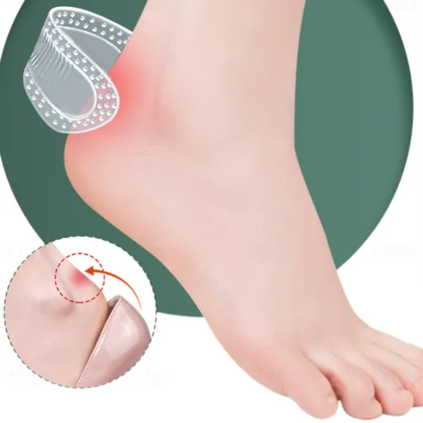 5Pairs Gel Shoe Insoles Feet Care Cushion Anti-Wear Adhesive High Heel Pad Women Liner Grips Protector Stickers Pain Relief GEL Heel Protectors Products Non Slip Shoe Pads for High Heels