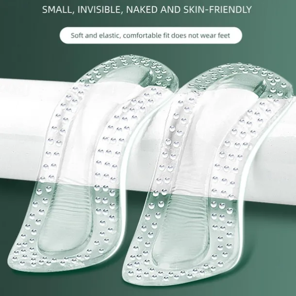5Pairs Gel Shoe Insoles Feet Care Cushion Anti-Wear Adhesive High Heel Pad Women Liner Grips Protector Stickers Pain Relief GEL Heel Protectors Products Non Slip Shoe Pads for High Heels